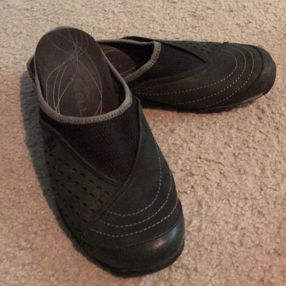 Merrell Clogs Ladies Size 6 Black Mesh Leather